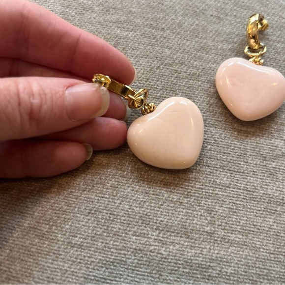 Sezane Pippa Earrings heart gold half hoop - Picture 5 of 5